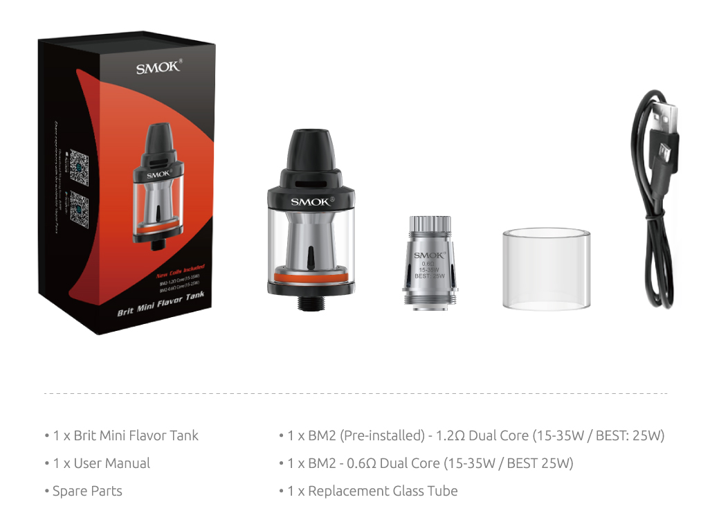 BRIT Mini Flavor Tank 2ml by Smok vapexperts 4