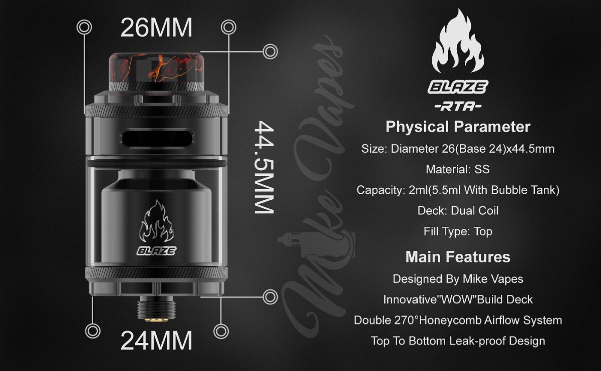 blaze rta 24mm by thunderhead thc 6