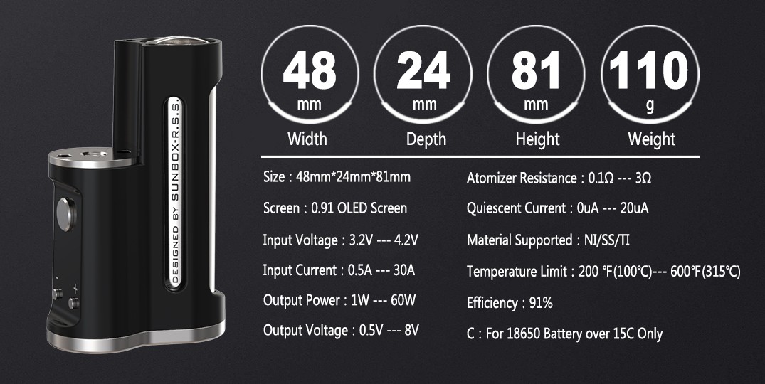 easy box mod 60w by ambition mods vape experts sunbox 4