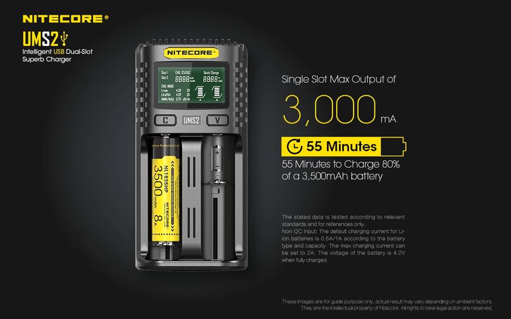 NITECORE UMS2 chagrer vapexperts 3