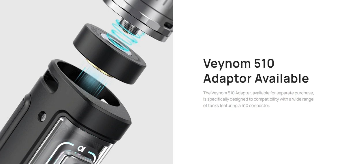 veynom lx 100w pod mod kit 5ml 3200mah by aspire 8