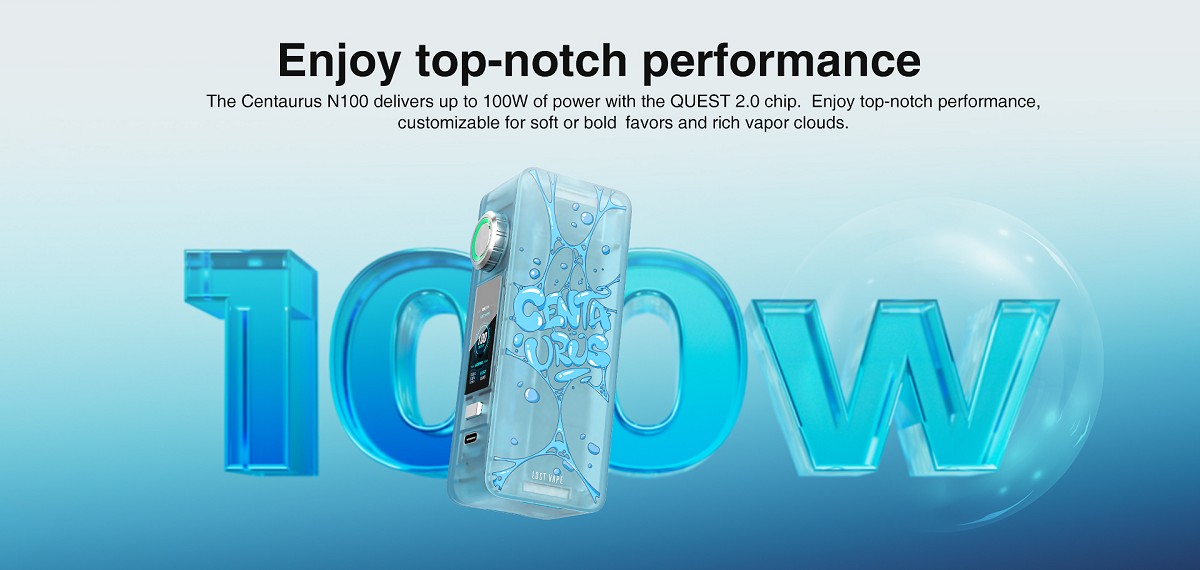 centaurus n100 box mod 100w 21700 by lost vape 4