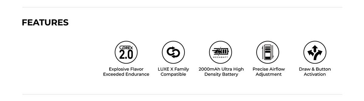 luxe x2 kit 2000mah 5ml by vaporesso 2