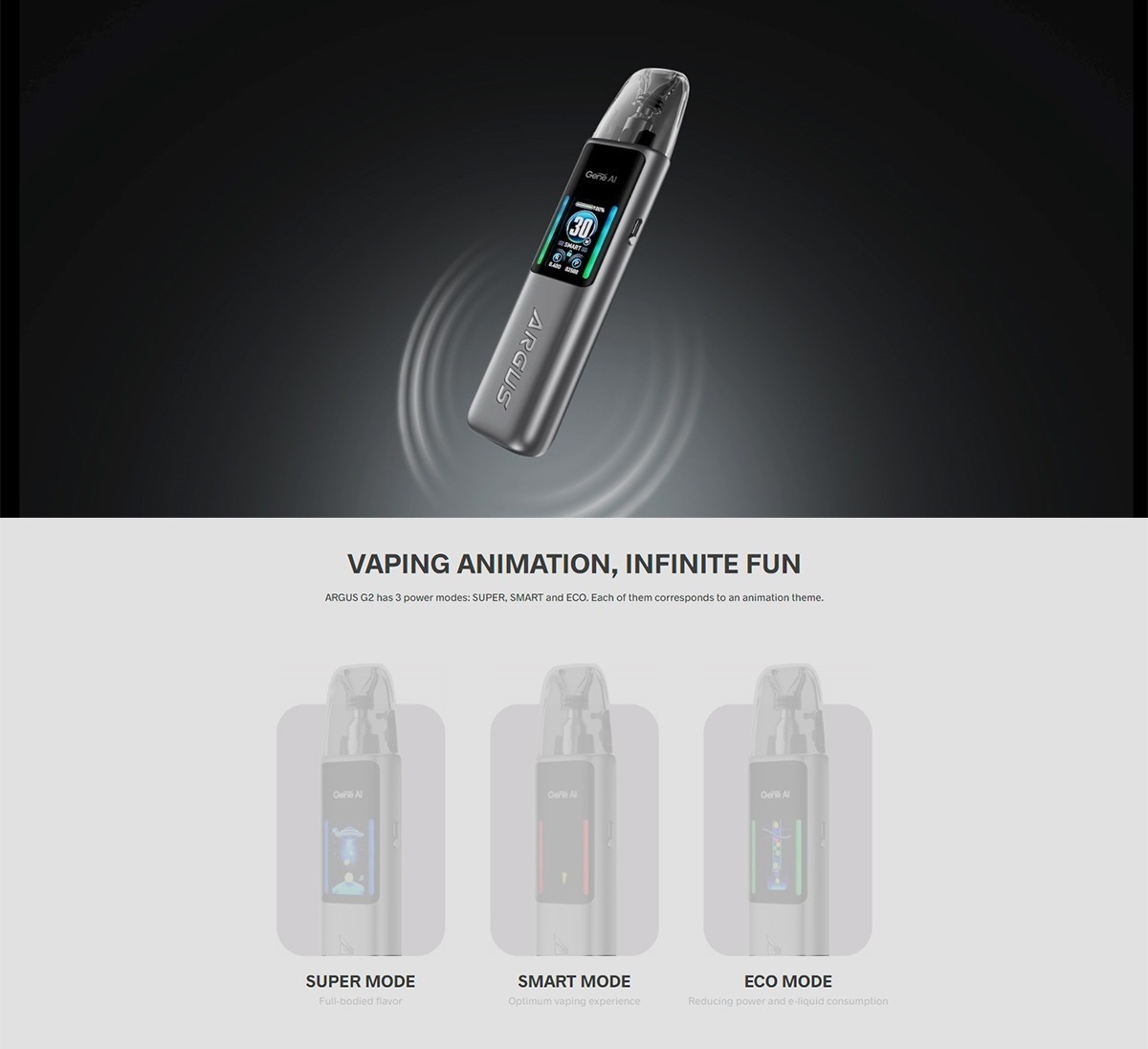 argus g2 pod kit 1000mah 3ml by voopoo 3
